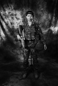 LCpl Tamara Jesenkovic wearing her full combat protection - photo by G1