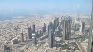View from the Observation deck of the Burj Khalifa